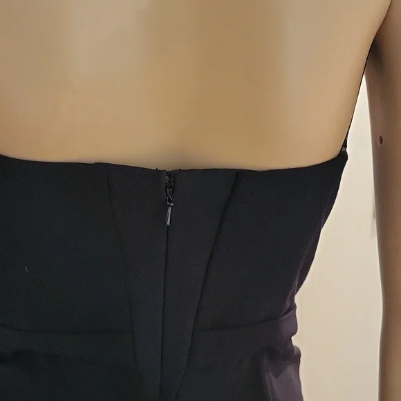 Jarlo Valentina Deep V Plunge Strapless Tailored Jumpsuit / Sz 2 / Black - Picture 9 of 17